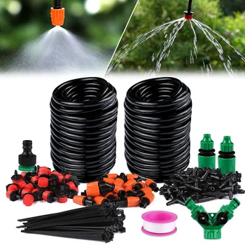 

30m Flowers For Garden Automatic Watering Equipment DIY Flow Control Adjustable Plants Emitter Drip Irrigation Kit Saving Water