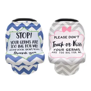 

Nursing Cover No Touching Sign Breastfeeding Scarf Stretchy Baby Car Seat Cover Infant Carseat Canopy