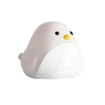 

USB Alarm Clock Night Light Tap Sensor Switch LCD Time Temp Bird Bedside Lamp High Quality and Brand New