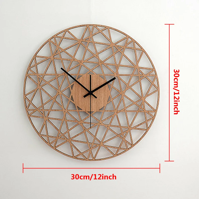 Креативные деревянные настенные часы современный дизайн украшения гостиной скандинавские 3D настенные часы из полой древесины настенные домашние декоративные часы