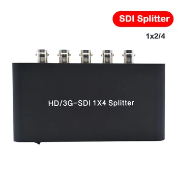 

SDI 1x4 Splitter 4-port matrix Repeater Extender Camera-To-SDI Splitter HD/SD 1080p 3G SDI Swtichs for display/amplifier Adapter