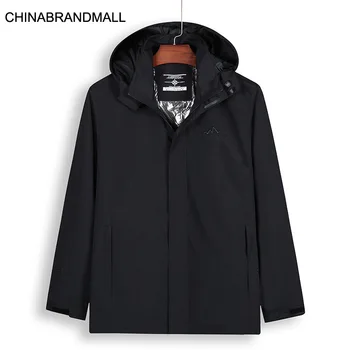 

Autumn Thin Section Men Plus Fat Plus Size With Cap Charge Clothing Male Fat Man Defense Wind Speed Dry Charge Clothing Male