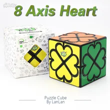 Головоломка Куб 3x3 LanLan 8 оси сердце магические кубики Профессиональный Neo speed Cubo Magico Развивающие игрушки для детей