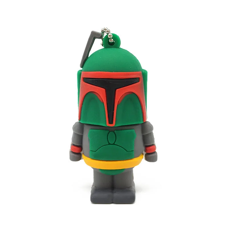 Boba Fett Звездные войны, USB флеш-накопитель, 128 ГБ, usb 2,0, 4 ГБ, 8 ГБ, флеш-накопитель, 16 ГБ, 32 ГБ, 64 ГБ, usb карта памяти, флешка, реальная емкость, подарок - Цвет: Boba Fett
