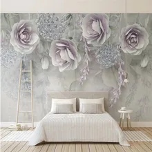 Cheap Large 3D wallpaper mural custom purple flower 3D three-dimensional relief flower bedroom background wallpaper mural Cheap Large 3D wallpaper mural custom purple flower 3D three-dimensional relief flower bedroom background wallpaper mural