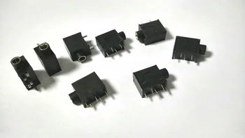 

30pcs black 5PIN 3.5MM Stereo Headphones Socket PC PCB Panel Mount Soldering New