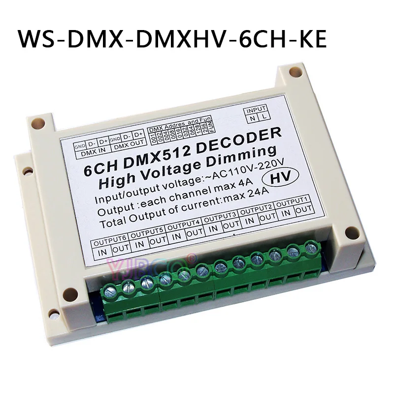 Бесплатная доставка led 6CH/12CH DMX512 кремниевый управляемый переключатель