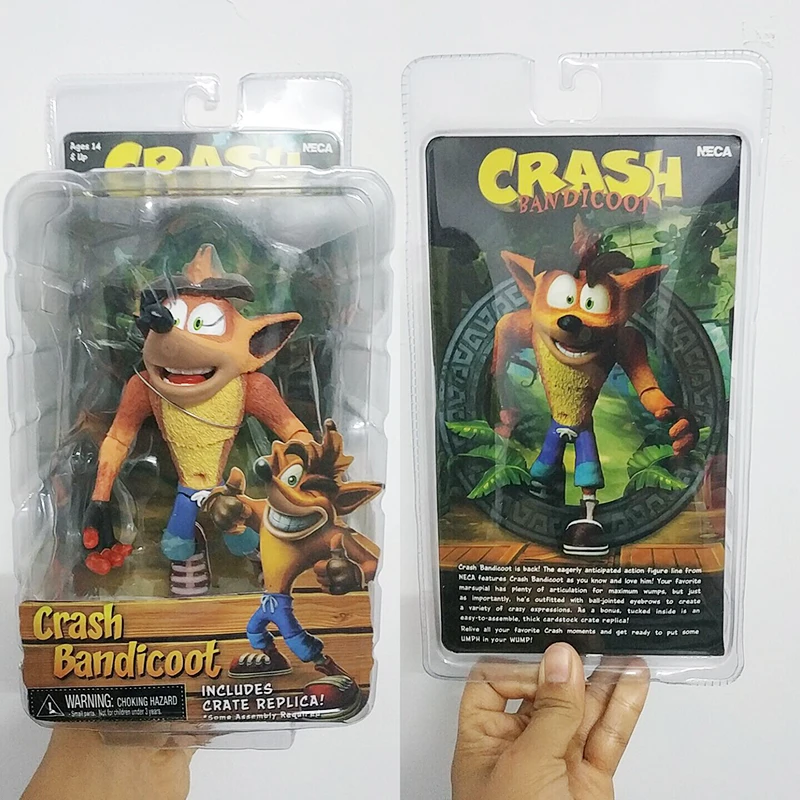 15 см NECA оригинальная игра Crash Bandicoot серия Трилогия фигурка модель игрушки кукла