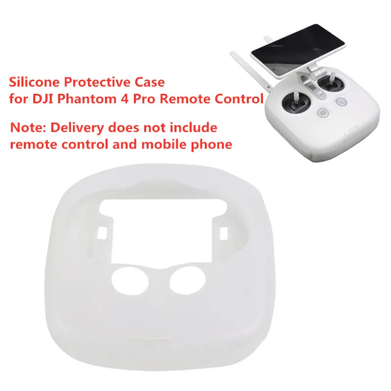 Anti-scratch Soft Silicone Protective Case Transparent Cover Skin Protector for DJI Phantom 4 Pro Remote Control Accessories | Электроника