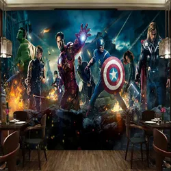 Custom Avenger League Anime Character Photo Wallpapers 3D Children's Room E-sports Lobby Internet Cafe Decor Mural Wallpaper 3D