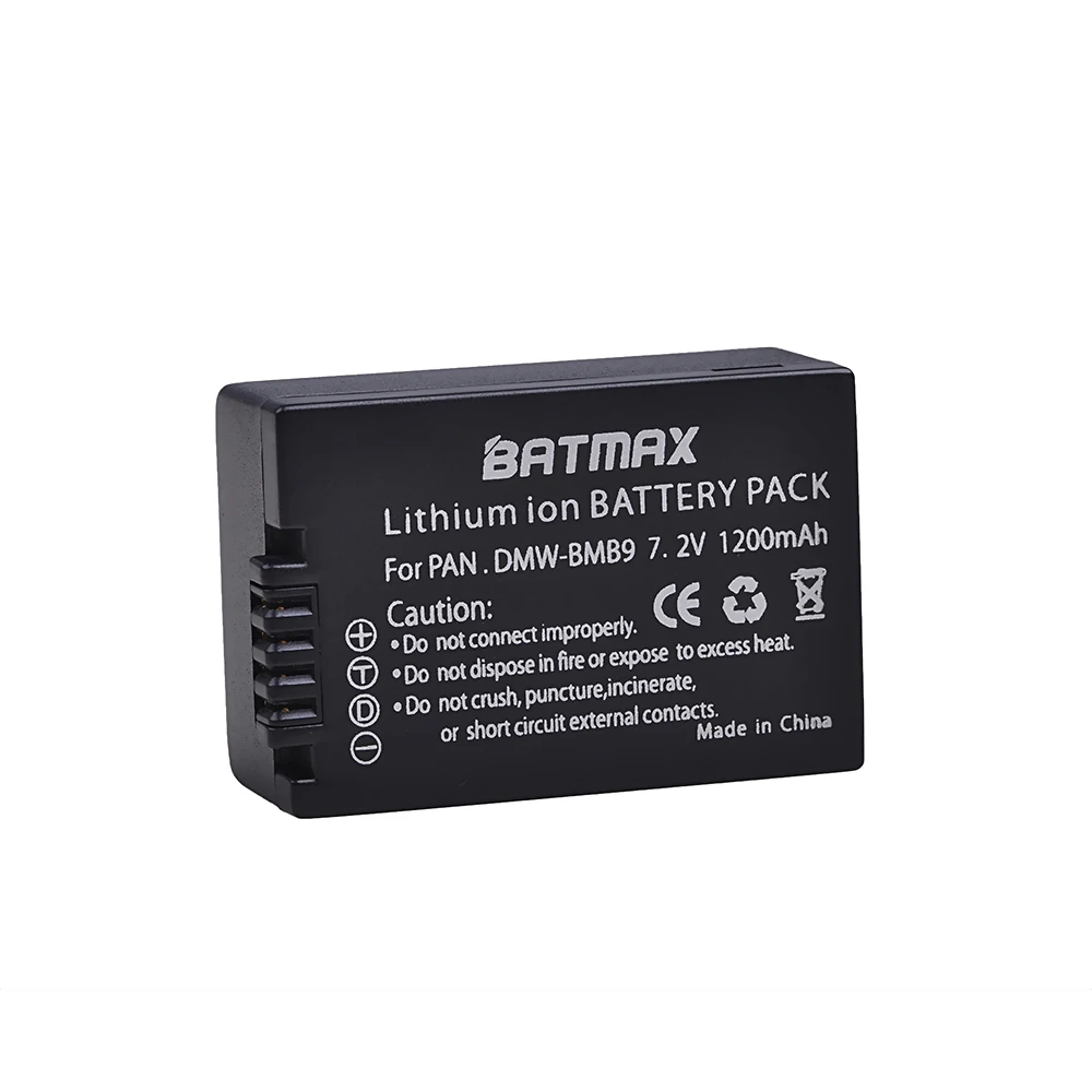 2x Li-ion Battery for Panasonic DMW-BMB9E DMW-BMB9 Lumix DMC-FZ150K +USB Charger