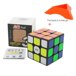 Новый QIYI QIHANG W 3x3x3 Cube 3x3 магические кубики профессиональные 5,6 см Черно-белые наклейки головоломка на скорость игрушки для детей подарок куб