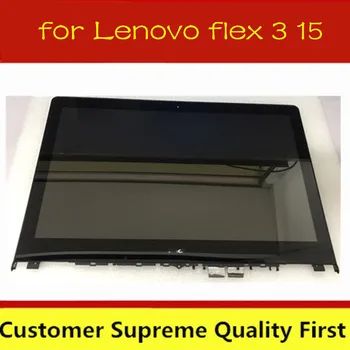 

Free shipping 15.6" LCD Touch Screen Digitizer+Bezel Assembly For Lenovo Flex 3 15 15D 3-1570 3-1580 N156BGE-EA2 LP156WF4.SPL1
