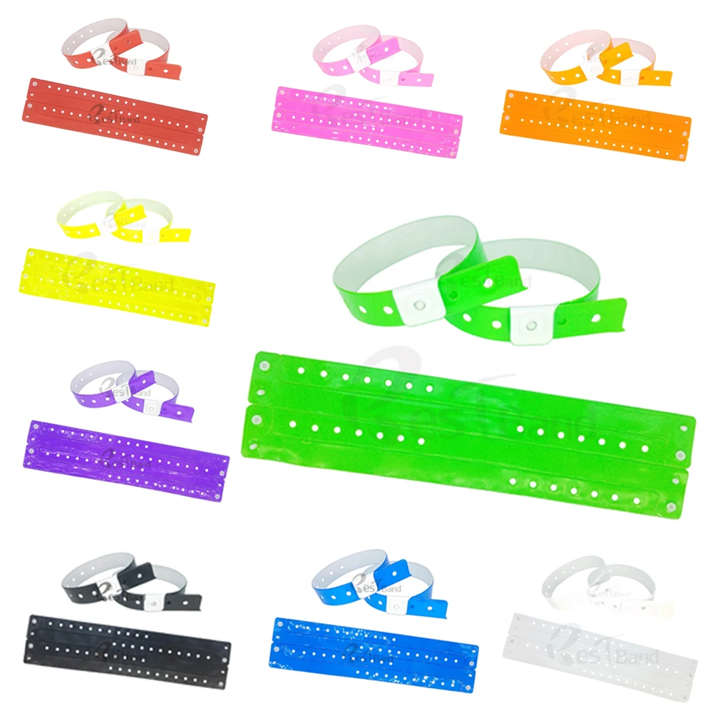 VINYL WRISTBANDS PLAIN COLOR, security, event, festivals, wide face