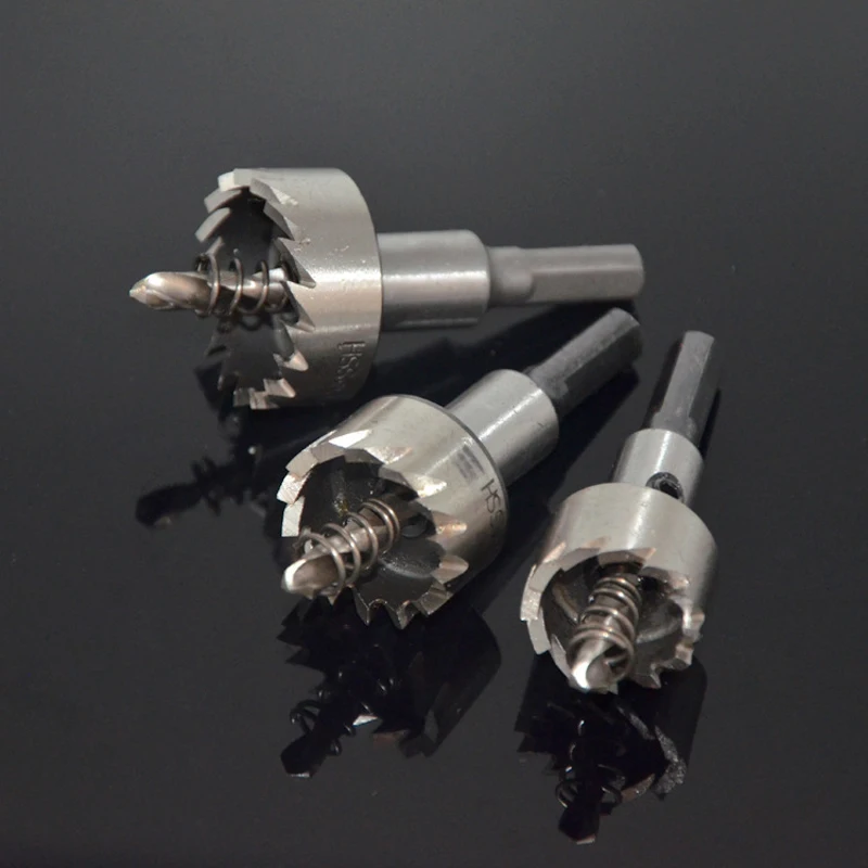 13PCS HSS Drill Bit Set High Speed Steel Carbide Tip Hole Saw Tooth Cutter Metal Drilling Hand Woodwork Cutting Carpentry Crowns
