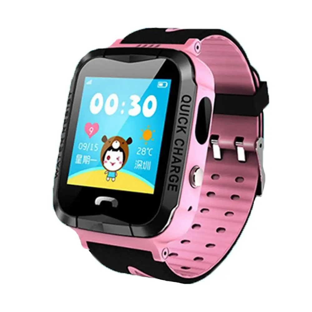 Дешево Детские умные часы, водонепроницаемые, font b gps b font камера, фонарик, SOS, расположение вызова, сенсорный экран, анти потеря, трекер, умные часы