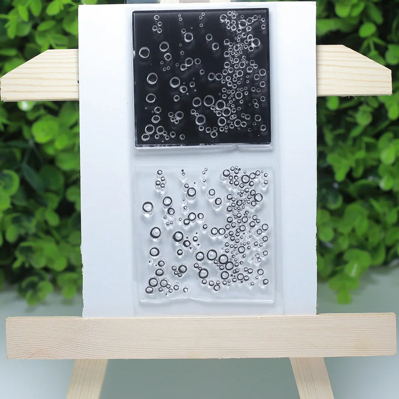 

Bubble background transparent clear stamps for Scrapbooking/Sewing Fabric/Card Making/Stamp set stationery fun Decoration Supply