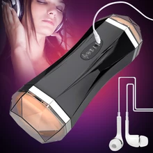 3D Глубокая глотка с двумя отверстиями, голосовой массаж, секс самолет, чашка для секса, Мужской мастурбатор, вибратор, настоящая мастурбация влагалища