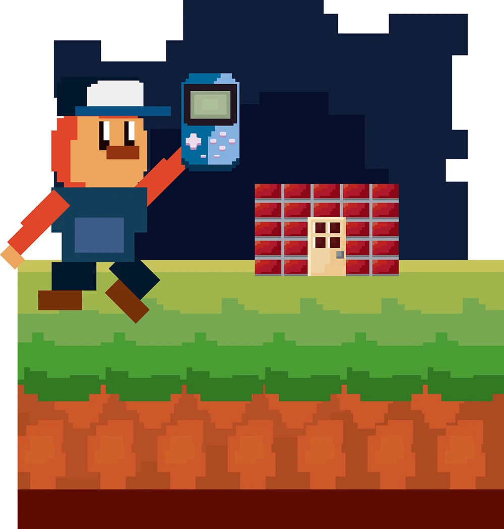 HUAYI Ретро видео игра на тематический фон для мальчика битва геймера TNT Pixel Minercraft