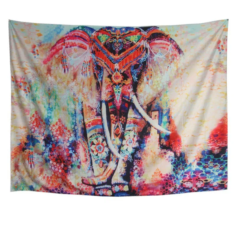 

Watercolor Elephant Tapestry Wall Hanging Mandala Tapestry Bohemian Tapestry Psychedelic Wall Tapestry Flower Psychedelic Tapest