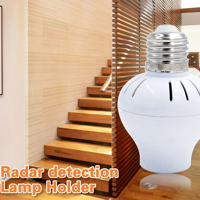 

Induction Motion Sensor Led Lamp Base Holder E27 Led Bulb Holder for Stair Hallway Night Light Lighting Max 60W
