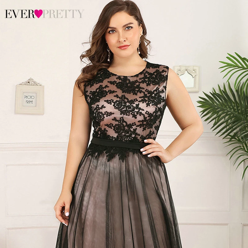 Plus Size Burgundy Prom Dresses Long Ever Pretty A-Line Lace Sleeveless Sashes Prom Dresses for Women Elegant Party Gowns 2020