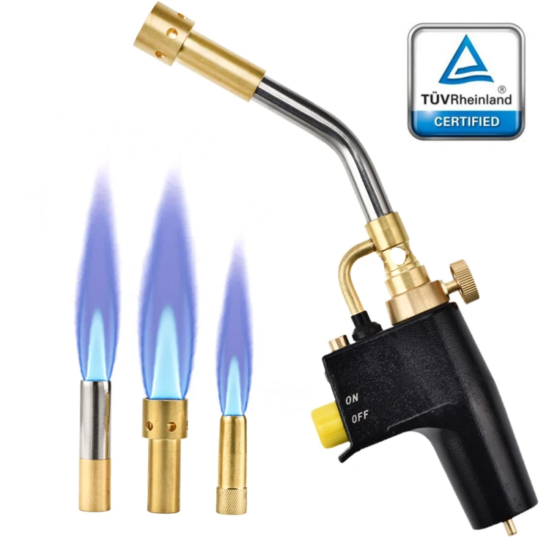 Plumbing Blow Torch Soldering Mapp Propane Gas for Brazing Welding Quick Fire 