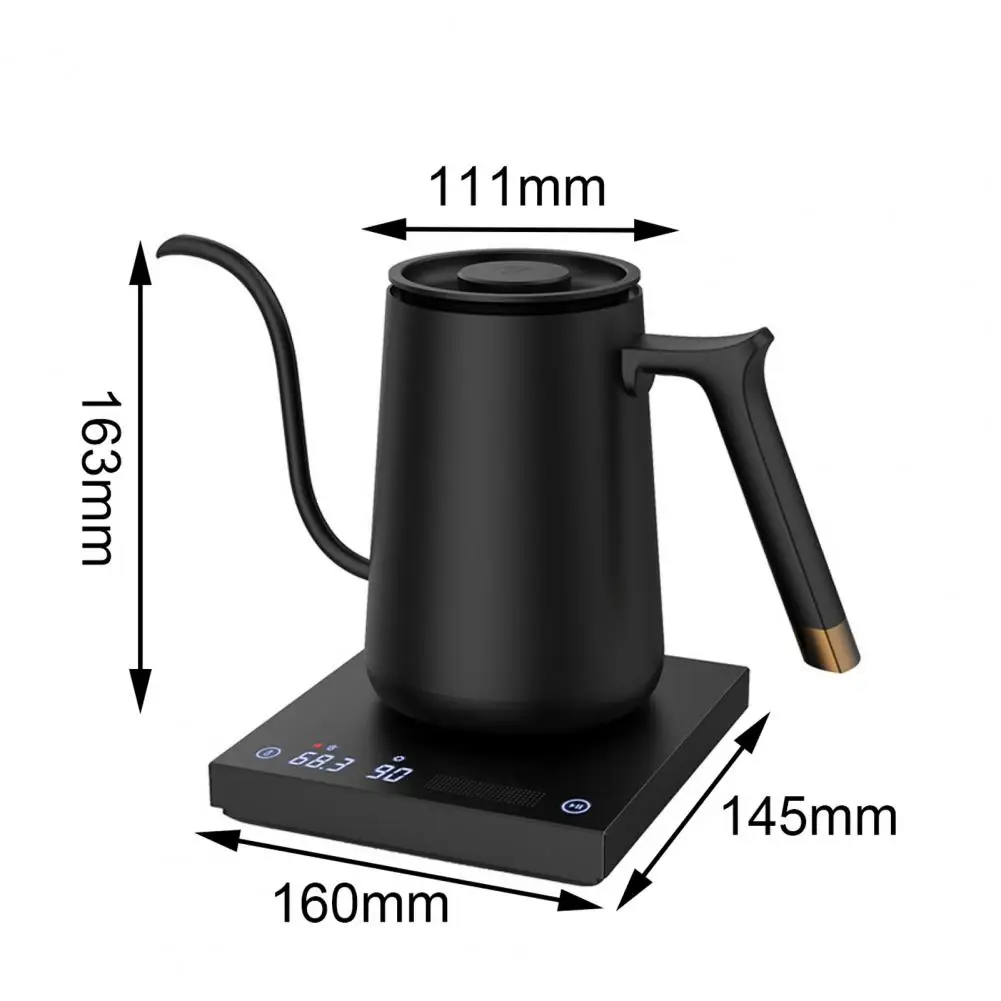 110V 220V Electric Coffee Pot 800ml Hot Water Jug Temperature