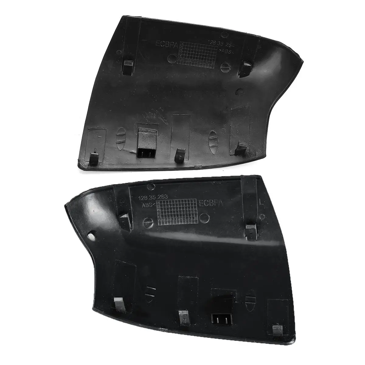 L/R For FORD for FOCUS MK2 2005-2007 ABS BLACK SIDE DOOR WING MIRROR COVER CAP CASING TRIM DRIVERS ST CC