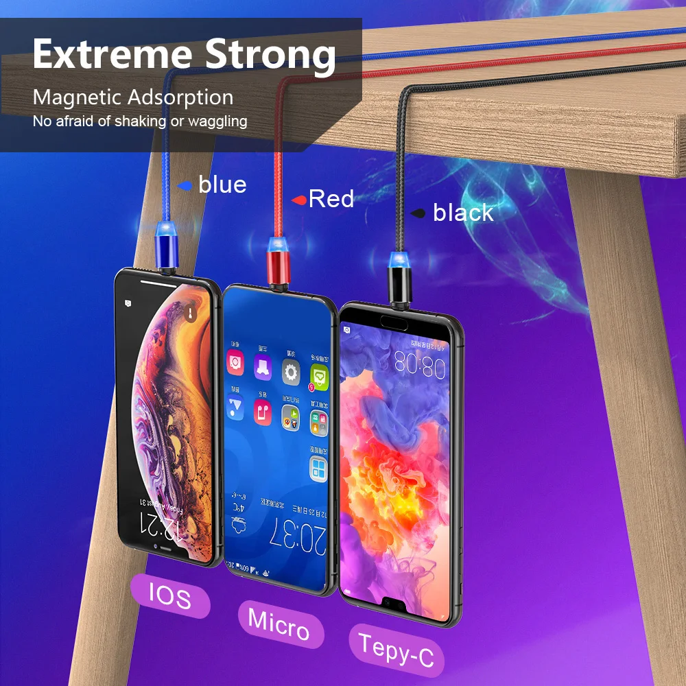 Магнитный USB кабель для huawei samsung type C type-C зарядный USB C Магнитный кабель Micro USB Мобильный шнур для телефона провод для iPhone 11 магнитная зарядка магнитный кабель провод для зарядки шнур для зарядки те