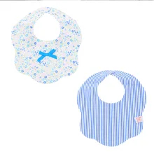 Детская Хлопковая Бандана с принтом; нагрудник с галстуком-бабочкой для новорожденных мальчиков и девочек; u-образная Пряжка; регулируемый размер; Впитывающее слюнявчик; Двухслойное полотенце
