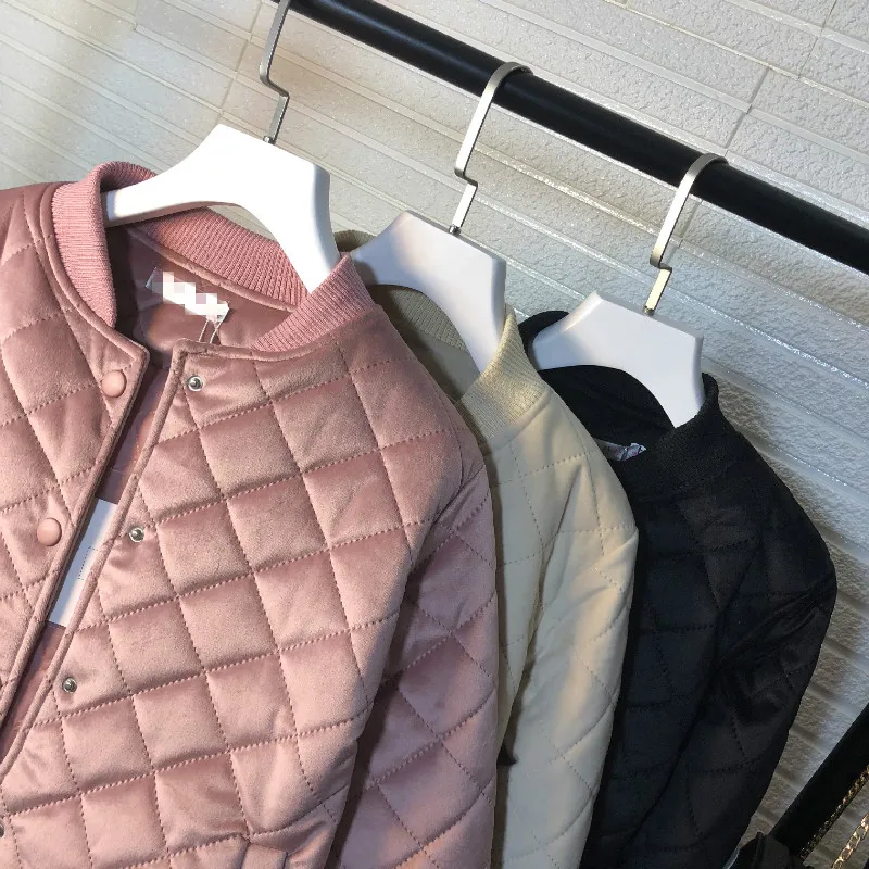Neploe корейский Bf свободная короткая куртка для женщин Harajuku стиль Велет Lingge хлопковое пальто тонкие однотонные зимние парки 46704
