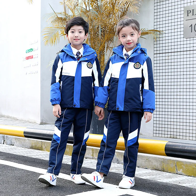 

School Uniform Kindergarten Suit 2019 New Style Kindergarten Business Attire Raincoat Jacket Primary School Junior High School A