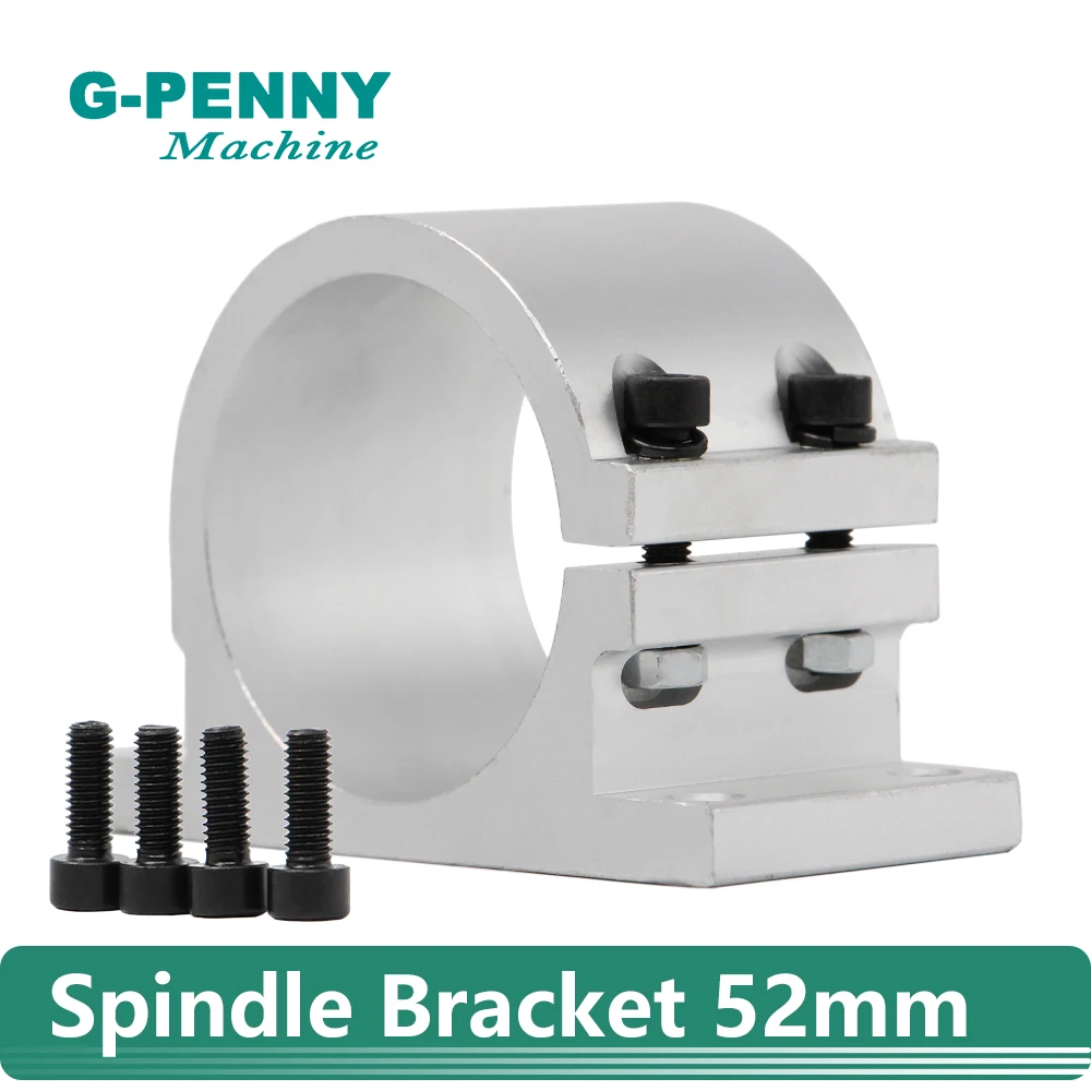 Woodworking Clamps 52mm Spindle motor fixture aluminum Clamping Bracket for CNC Woodworking spindle motor