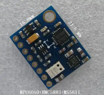 

GY-86 10DOF MS5611 HMC5883L MPU6050 Module / MWC Flight Control Sensor Module