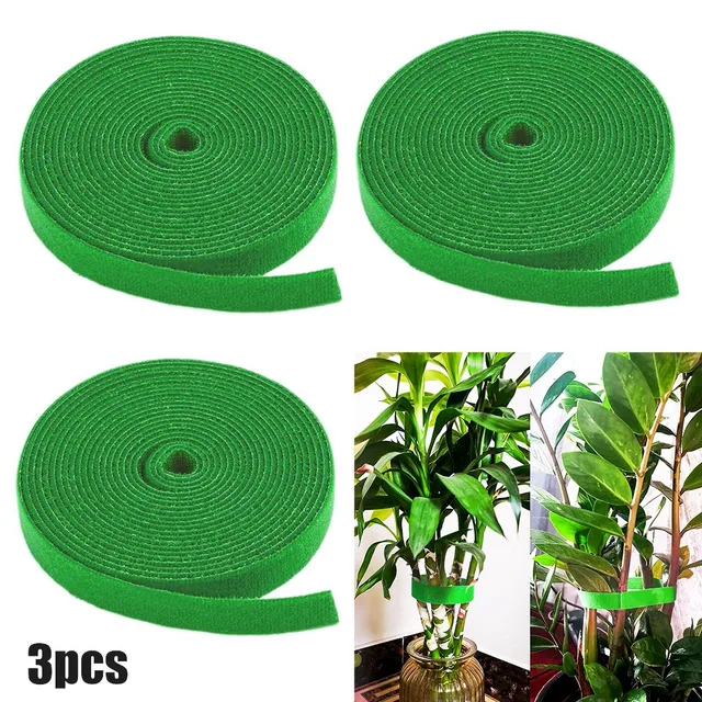 3 Tekercsű Növényköteg Nylon Növényi Kötés Kerti Növény Alakja Tartószalag Hurok Ultra Vékony Tépőzáras Nyakkendő Tartozékok - Image 2