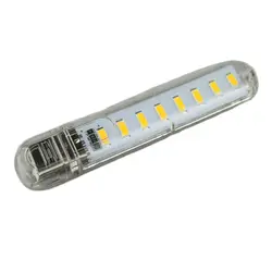 DC5V 8xSMD5730 теплый белый 2700-3500 К USB LED лампы светодиодные лампы ночь