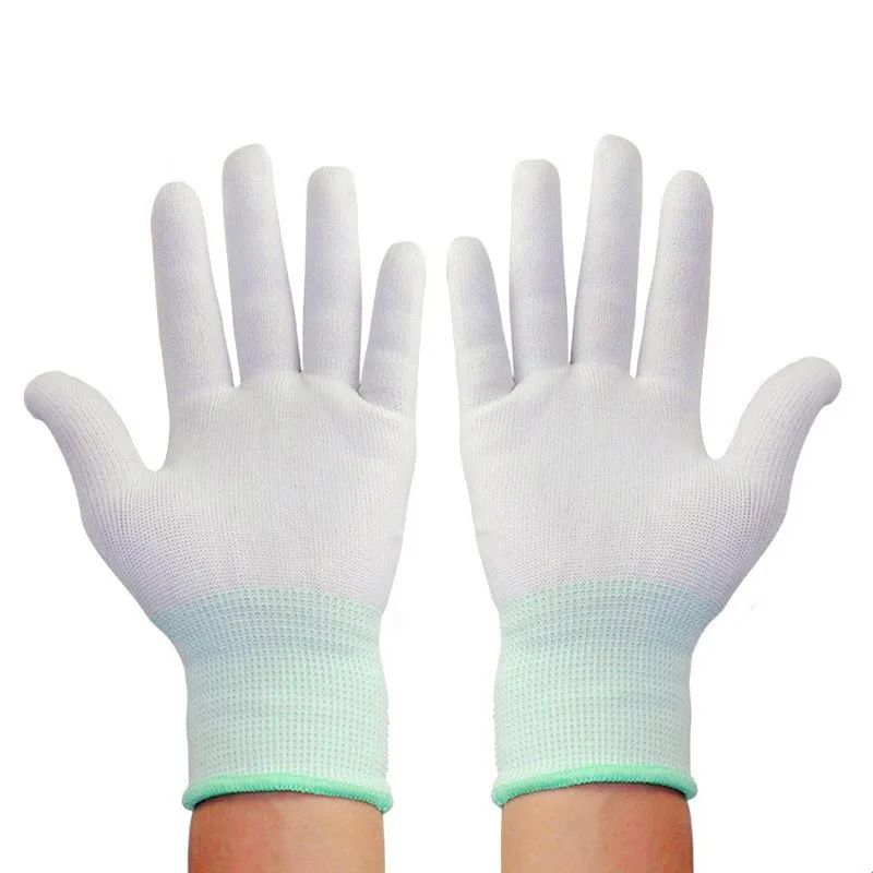 252159999 Garden Thin Cotton Gloves White Gardening Work Nylon Gloves Construction Woodworking Hand Gloves Household Giardino 2pairs Home Garden Household Merchandises