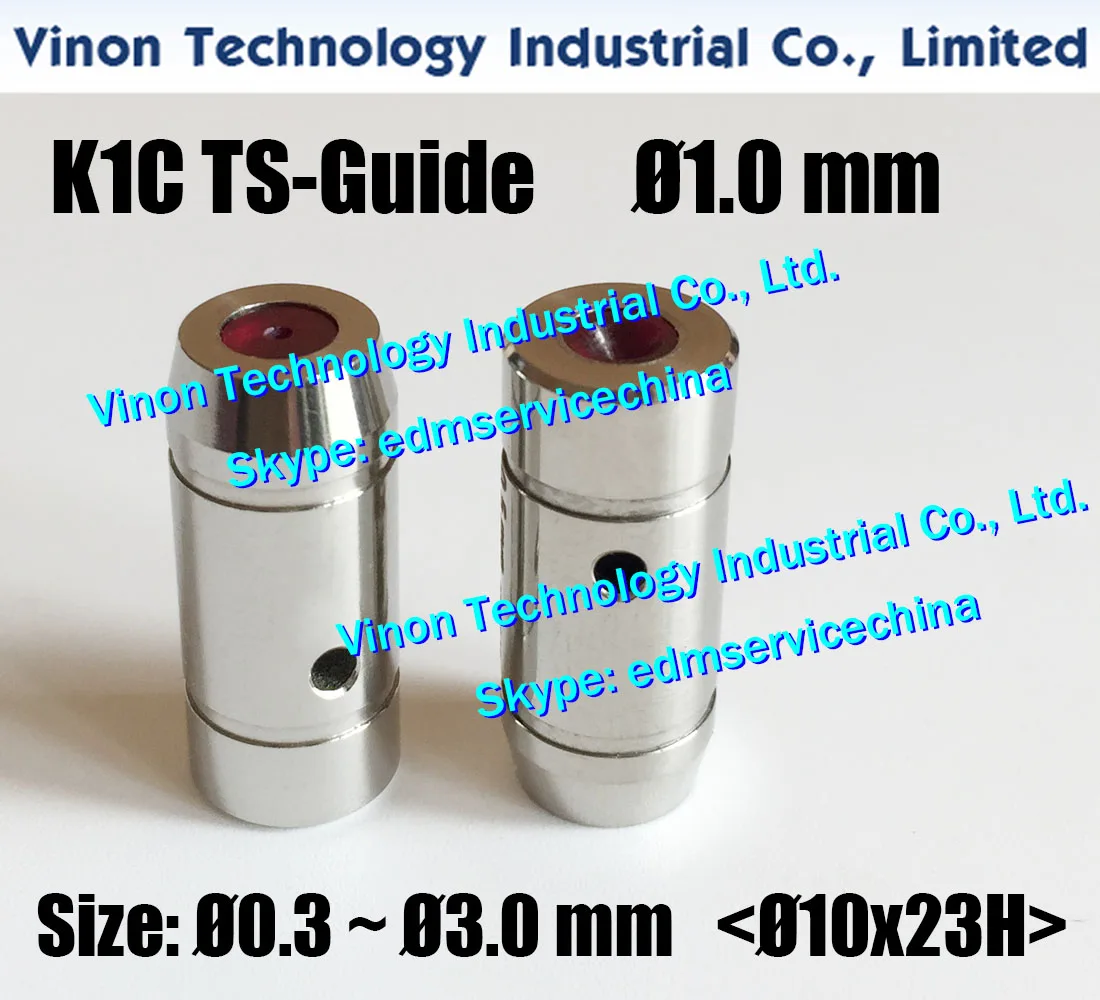 

Ø0.3-Ø3.0mm K1C TS Guide (New type D10x23H) Stainless Steel Case+Ruby Insert edm Drill Guide K1C, SH2 Small Hole EDM TS-guide