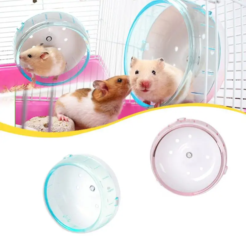 Для хомяков для мышей для крыс упражнений пластиковый бесшумный бегущий Спиннер игрушка для домашних животных