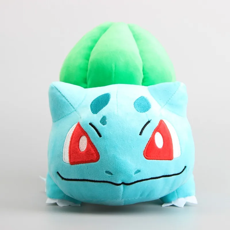 Зеленый 30 см милый Bulbasaur мягкая плюшевая игрушка - Цвет: Зеленый