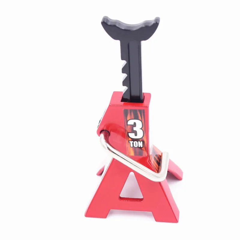 

RC Cars Steel 6 Ton Scale Jack Axle Stand Lift Capacity Stand Heavy Duty Support Vehicle Floor Ratchet Jack TRX4 D90 CC01 Trucks