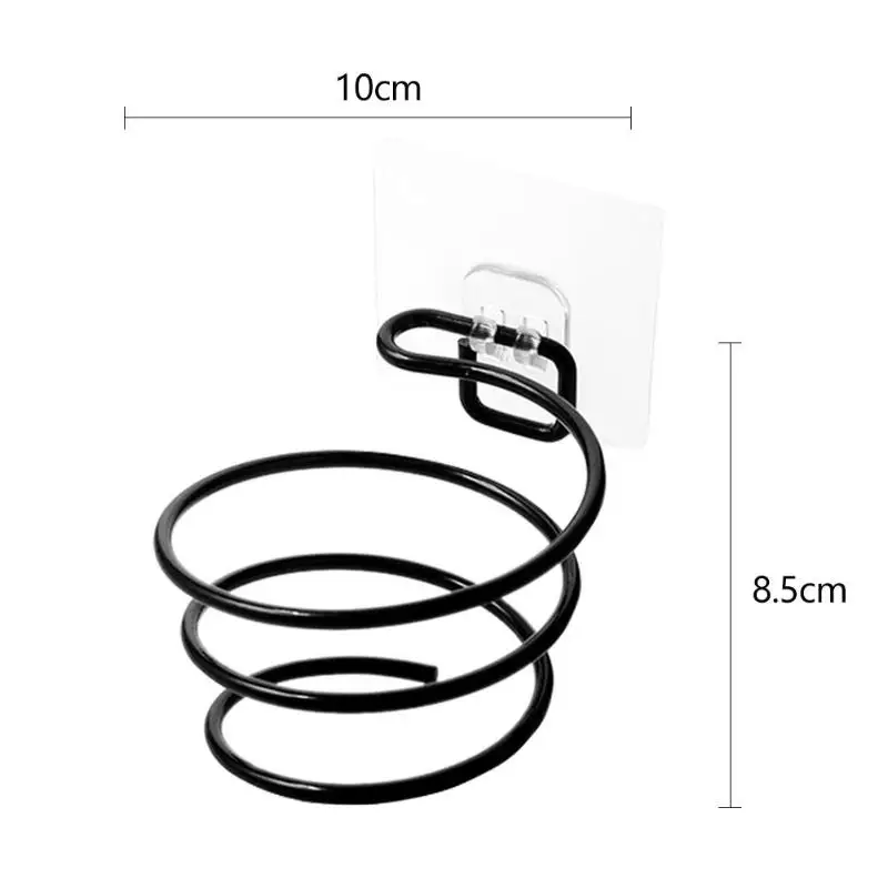 Спиральный настенный фен для волос, органайзер для хранения, держатель для ванной комнаты, органайзер, сушилка, вешалка - Цвет: K