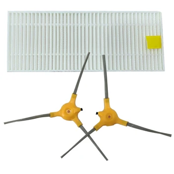 

2pcs Side Brush& 1pc Filter Kit Replacement For Isweep X3 Vacuum Cleaner Parts Accessory High Quality