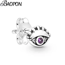 BAOPON My Alum, одиночные серьги-гвоздики для женщин, серебряные модные ювелирные изделия, вечерние серьги, подарок для девушки, Новое поступление, Прямая поставка