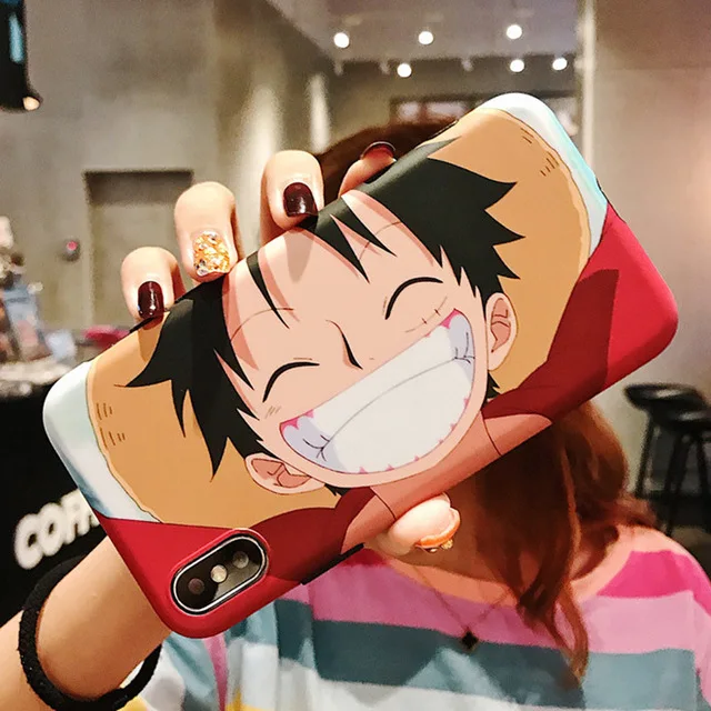 One Piece funda Case for iphone 11 Pro Max Japan Anime Luffy Zoro Naruto TPU back cover for iPhone XR XS Max 8 7 6 6S Plus Coque - Цвет: Бордовый