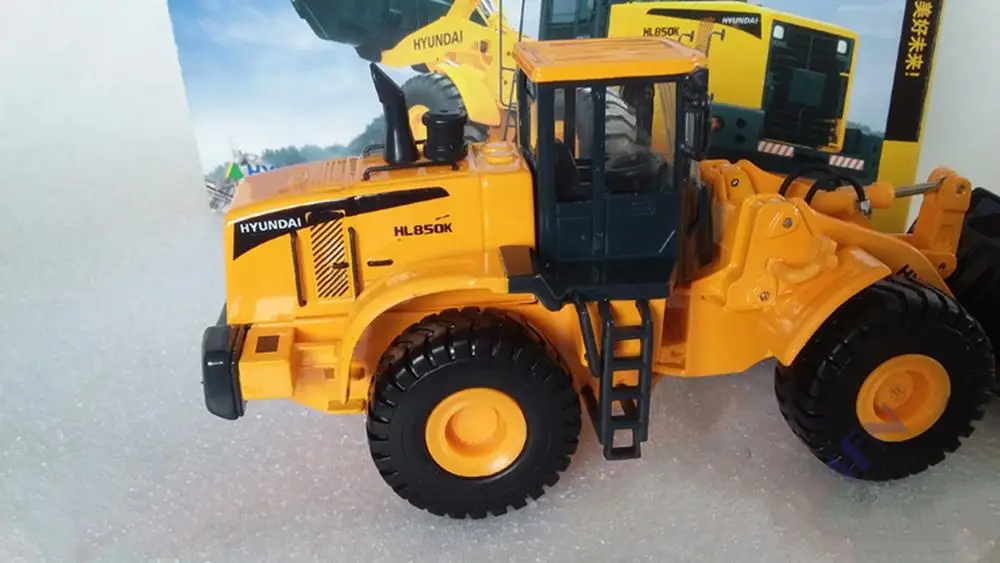1/40 HYUNDAI HL850K колесный погрузчик литая под давлением Модель Коллекционная игрушка