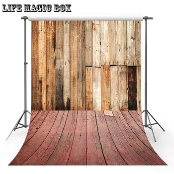 

LIFE MAGIC BOX Bar Wood Wall Decoration Background Photography Dots Background Rose Backdrop Floor-465