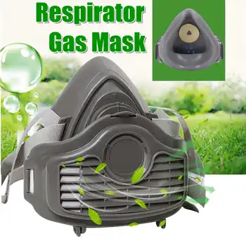 

Half Face Gas Mask Respiratory Dust-proof High Efficiency Filters Protective Industrial Anti PM2.5 Respirator Dust Mask