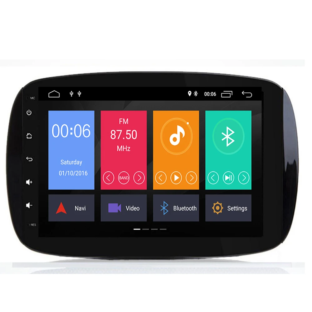 9 inch Car GPS Navigation System Stereo Media Auto Radio for Mercedes Benz Smart Fortwo C453 A453 W453 2015 2016 2017 2018 JBL